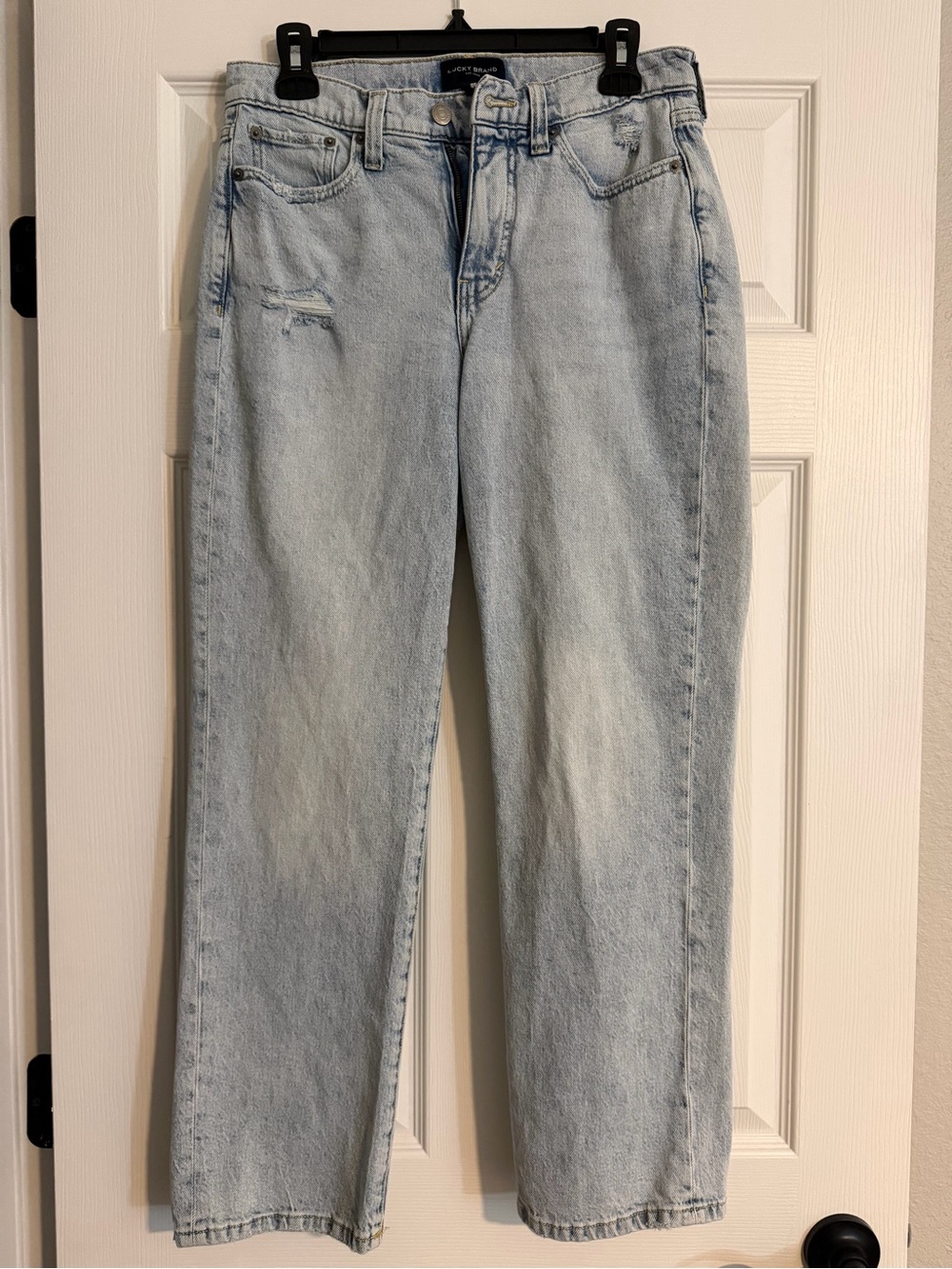 Lucky Brand High Rise Straight Leg Jeans